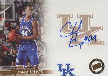 2005 Press Pass - Autographs Bronze School Logos #NNO Chuck Hayes Front