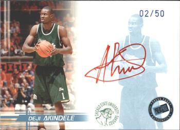 2005 Press Pass - Autographs Blue Player Silhouettes #NNO Deji Akindele Front