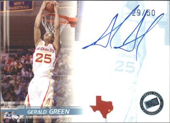 2005 Press Pass - Autographs Blue Player Silhouettes #NNO Gerald Green Front