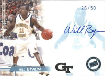 2005 Press Pass - Autographs Blue Player Silhouettes #NNO Will Bynum Front