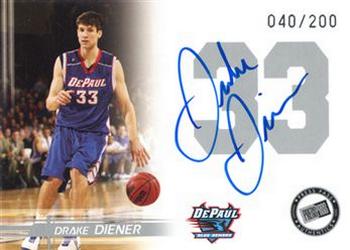 2005 Press Pass - Autographs Silver Jersey Numbers #NNO Drake Diener Front