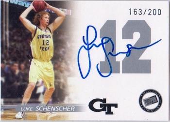 2005 Press Pass - Autographs Silver Jersey Numbers #NNO Luke Schenscher Front
