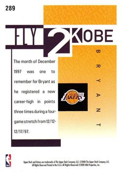 2000-01 Upper Deck Victory #289 Kobe Bryant Back