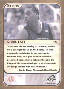 2005 Press Pass - Old School #OS18/25 Chris Taft Back