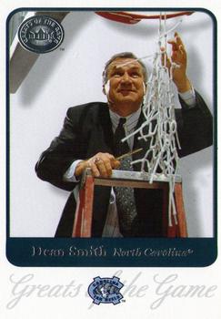 2001 Fleer Greats of the Game #22 Dean Smith Front