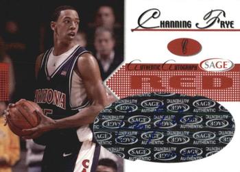 2005 SAGE - Autographs Red #A7 Channing Frye Front