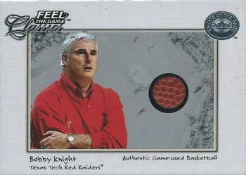 2001 Fleer Greats of the Game - Feel The Game Classics #NNO Bobby Knight Ball Front