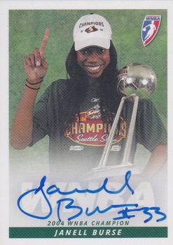 2005 Rittenhouse WNBA - Autographs #NNO Janell Burse Front