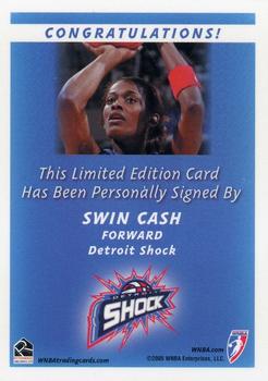 2005 Rittenhouse WNBA - Autographs #NNO Swin Cash Back