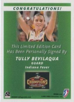 2005 Rittenhouse WNBA - Autographs #NNO Tully Bevilaqua Back