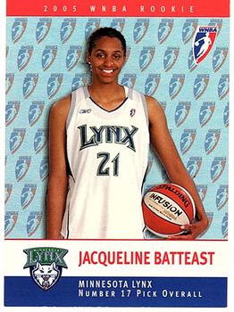 2005 Rittenhouse WNBA - Rookies #RC16 Jacqueline Batteast Front