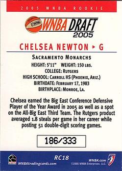 2005 Rittenhouse WNBA - Rookies #RC18 Chelsea Newton Back