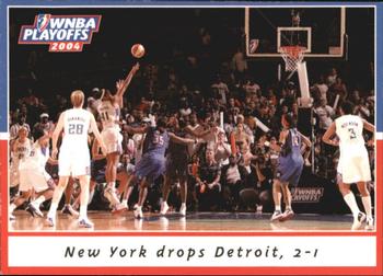 2005 Rittenhouse WNBA - 2004 Playoffs #P2 New York drops Detroit 2-1 Front
