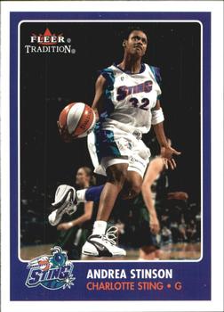 2001 Fleer Tradition WNBA #2 Andrea Stinson Front