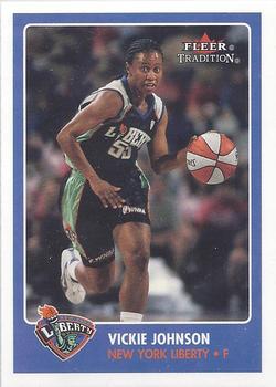 2001 Fleer Tradition WNBA #5 Vickie Johnson Front