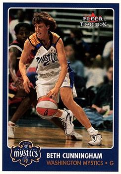 2001 Fleer Tradition WNBA #51 Beth Cunningham Front