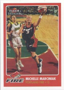 2001 Fleer Tradition WNBA #56 Michelle Marciniak Front
