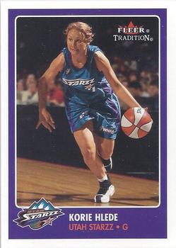 2001 Fleer Tradition WNBA #71 Korie Hlede Front