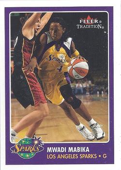 2001 Fleer Tradition WNBA #78 Mwadi Mabika Front