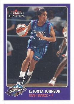 2001 Fleer Tradition WNBA #94 LaTonya Johnson Front
