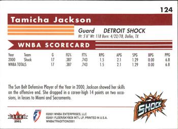 2001 Fleer Tradition WNBA #124 Tamicha Jackson Back