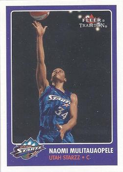 2001 Fleer Tradition WNBA #128 Naomi Mulitauaopele Front