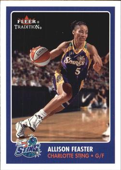 2001 Fleer Tradition WNBA #134 Allison Feaster Front