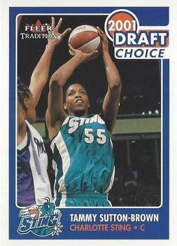 2001 Fleer Tradition WNBA #166 Tammy Sutton-Brown Front