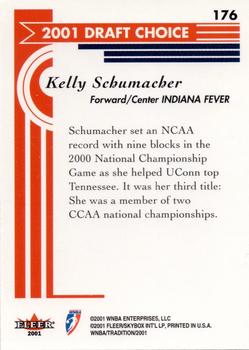 2001 Fleer Tradition WNBA #176 Kelly Schumacher Back