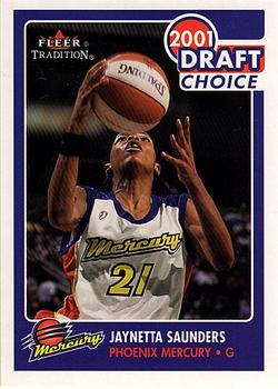2001 Fleer Tradition WNBA #191 Jaynetta Saunders Front