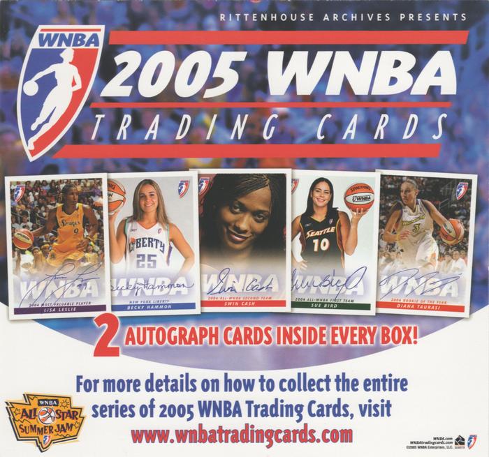 2005 Rittenhouse WNBA - 6-Card Panels #NNO Diana Taurasi / Swin Cash / Sue Bird / Asjha Jones / Nykesha Sales / Svetlana Abrosimova Back