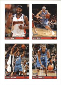 2005-06 Bazooka - 4-on-1 Stickers #19 Baron Davis / Mike Bibby / Andre Miller / Steve Francis Front