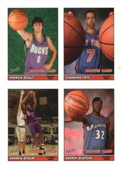 2005-06 Bazooka - 4-on-1 Stickers #24 Andrew Bogut / Channing Frye / Andrew Bynum / Andray Blatche Front