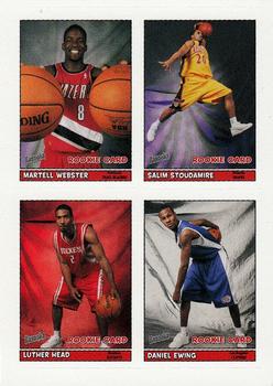 2005-06 Bazooka - 4-on-1 Stickers #41 Martell Webster / Salim Stoudamire / Luther Head / Daniel Ewing Front