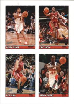 2005-06 Bazooka - 4-on-1 Stickers #49 Derek Fisher / Eric Snow / Bob Sura / Brevin Knight Front