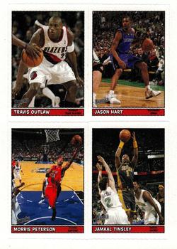 2005-06 Bazooka - 4-on-1 Stickers #51 Travis Outlaw / Jason Hart / Morris Peterson / Jamaal Tinsley Front