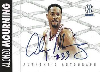 1997-98 Score Board Autographed - PSA Promos #NNO Alonzo Mourning Front