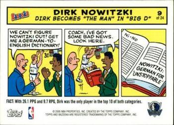 2005-06 Bazooka - Comics #9 Dirk Nowitzki Front