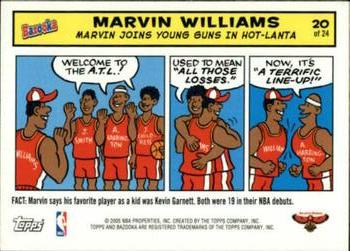 2005-06 Bazooka - Comics #20 Marvin Williams Front