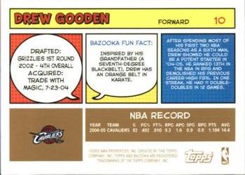 2005-06 Bazooka - Gold #10 Drew Gooden Back