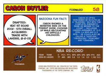 2005-06 Bazooka - Gold #58 Caron Butler Back