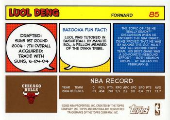 2005-06 Bazooka - Gold #85 Luol Deng Back