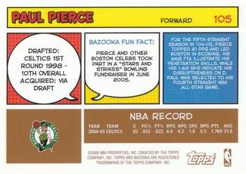 2005-06 Bazooka - Gold #105 Paul Pierce Back