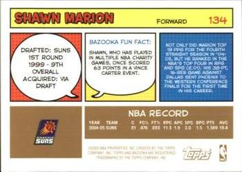 2005-06 Bazooka - Gold #134 Shawn Marion Back