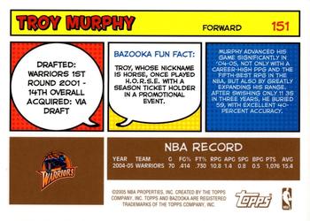 2005-06 Bazooka - Gold #151 Troy Murphy Back