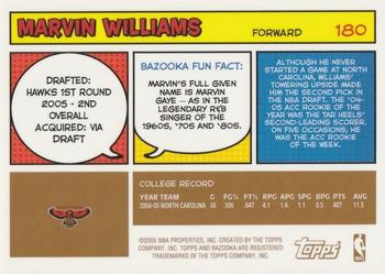2005-06 Bazooka - Gold #180 Marvin Williams Back