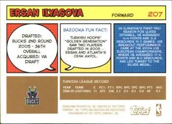 2005-06 Bazooka - Gold #207 Ersan Ilyasova Back