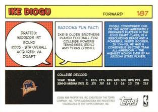 2005-06 Bazooka - Minis #187 Ike Diogu Back