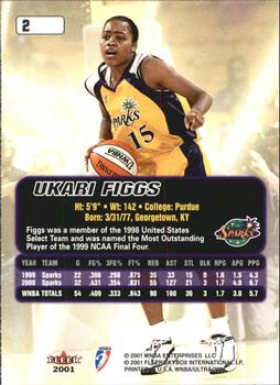 2001 Ultra WNBA #2 Ukari Figgs Back