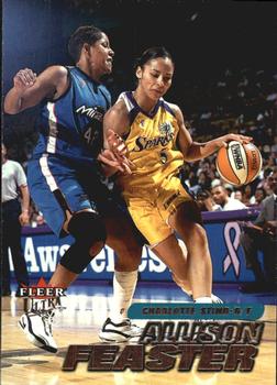 2001 Ultra WNBA #17 Allison Feaster Front